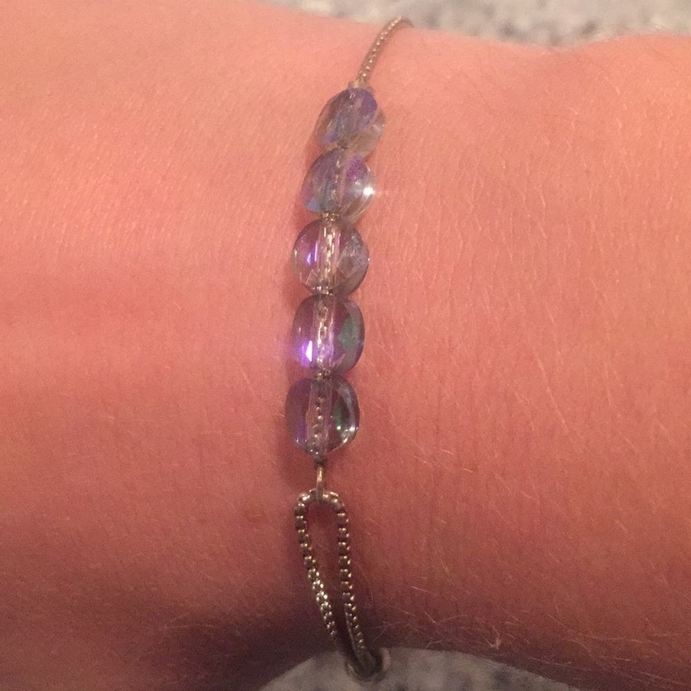 ALEX AND ANI Adjustable Swarovski Crystal bracelet